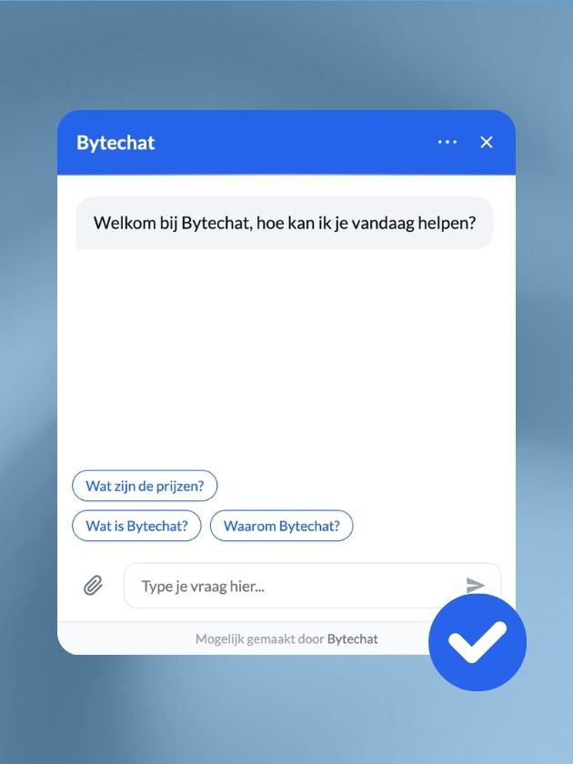 Ga live met je chatbot
